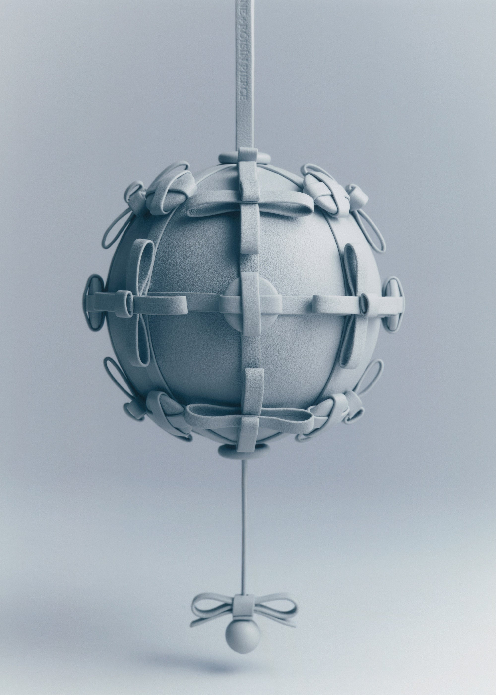 Button Bow Sphere - Cloud